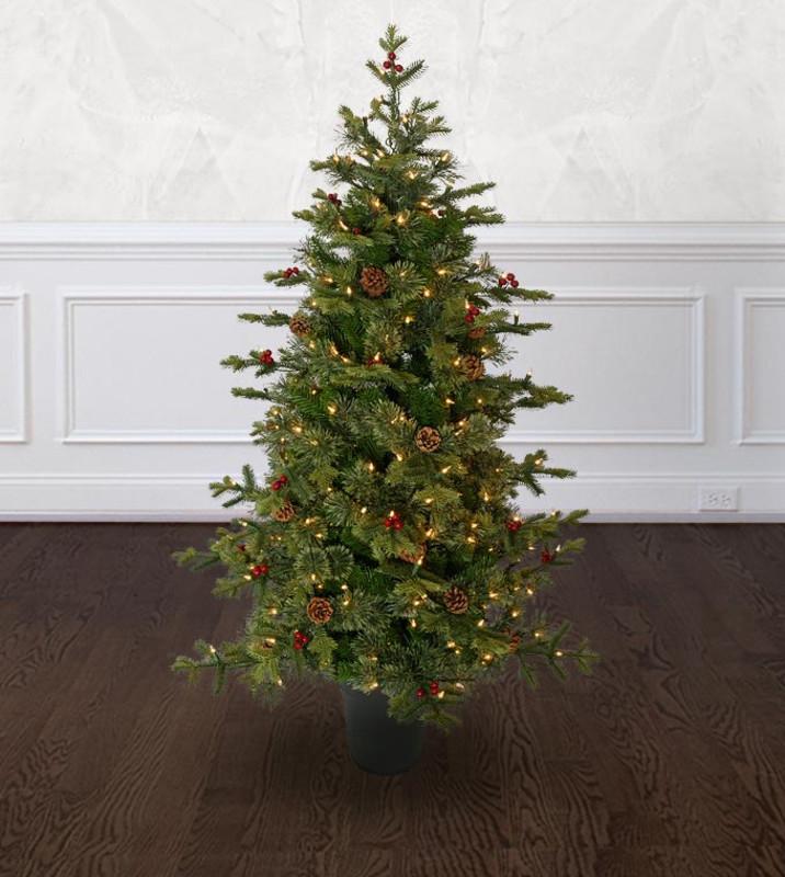 Potted Artificial Christmas Trees